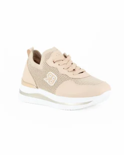 RENATO BALESTRA - Scarpa sneakers beige con soletta estraibile in VERA PELLE