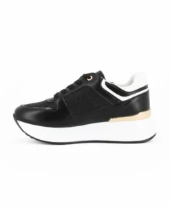 RENATO BALESTRA - Scarpa sneakers nera con soletta estraibile in VERA PELLE