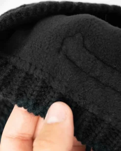REUSCH - Berretto nero con fodera interna in pile - ARON