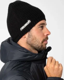 REUSCH - Berretto nero con fodera interna in pile - ARON