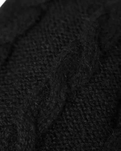 REUSCH - CAPPELLO EVE IN MAGLIA NERO CON FODERA INTERNA IN PILE E PON PON