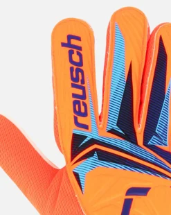REUSCH  - GUANTI DA PORTIERE ARANCIONI FLUO, BLU E NERI ATTRAKT STARTER SOLID - 5670513