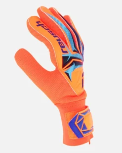 REUSCH  - GUANTI DA PORTIERE ARANCIONI FLUO, BLU E NERI ATTRAKT STARTER SOLID - 5670513