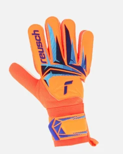 REUSCH  - GUANTI DA PORTIERE ARANCIONI FLUO, BLU E NERI ATTRAKT STARTER SOLID - 5670513