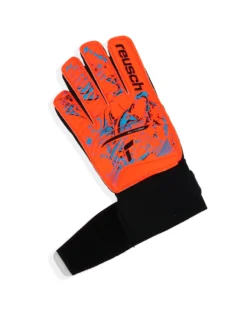 REUSCH - Guanti da portiere bambino arancioni e neri - ATTRAKT STARTER SOLID JUNIOR