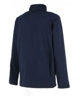 REUSCH - Maglia termica blu da uomo a maniche lunghe con mezza zip frontale