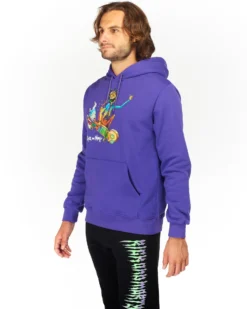 RICK AND MORTY - UOMO FELPA CON CAPPUCCIO