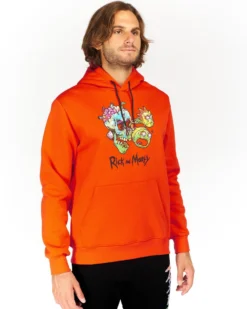 RICK AND MORTY - UOMO FELPA CON CAPPUCCIO