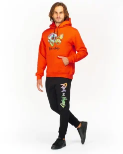 RICK AND MORTY - UOMO FELPA CON CAPPUCCIO