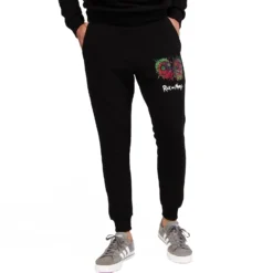 RICK AND MORTY - UOMO PANTALONE FELPA CON POLSI