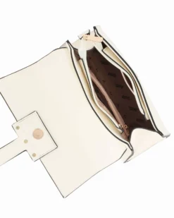 RIFLE - Borsa a mano con patta maculata e tasca posteriore, tracolla removibile