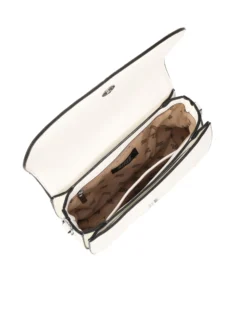 RIFLE - Borsa animalier con tre scomparti interni e treccia sulla patta, tracolla removibile