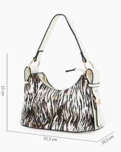 RIFLE - Borsa a spalla animalier, tracolla removibile