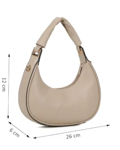 RIFLE - Borsa a spalla naturale, tracolla removibile