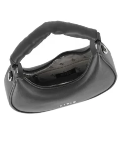 RIFLE - Borsa a spalla nera, tracolla removibile
