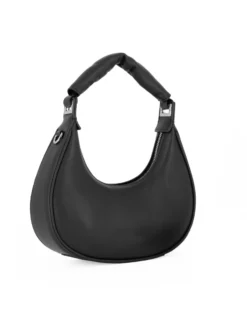 RIFLE - Borsa a spalla nera, tracolla removibile
