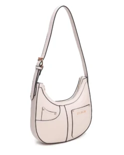 RIFLE - Borsa a spalla nude con tasca posteriore e finte tasche frontali