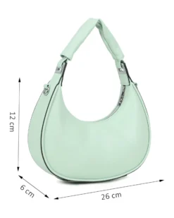 RIFLE - Borsa a spalla salvia, tracolla removibile
