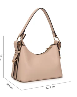 RIFLE - Borsa a spalla taupe, tracolla removibile