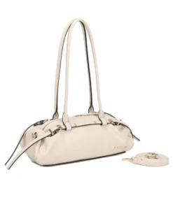 RIFLE - Borsa baguette a spalla naturale con fibbie, tracolla removibile