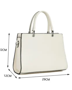RIFLE - Borsa due manici beige con tre scomparti principali, tracolla removibile
