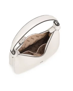 RIFLE - Borsa hobo bag beige con fibbia
