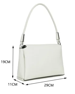 RIFLE - Borsa un manico beige con doppia patta, tracolla removibile