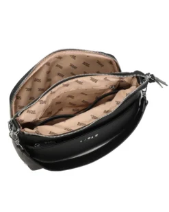 RIFLE - Borsa un manico nera con tasca frontale e posteriore, tracolla removibile
