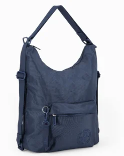 RIFLE - Borsa/Zaino blu con tasca frontale