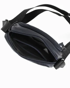 RIFLE - Borsello blu con doppia tasca frontale