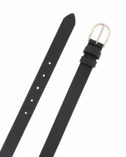 RIFLE - Cinta nera da uomo in VERA PELLE