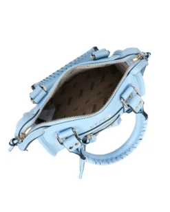 RIFLE - Minibag celeste con taschino frontale, tracolla removibile