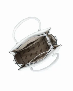 RIFLE - Minibag due manici bianca con tracolla removibile