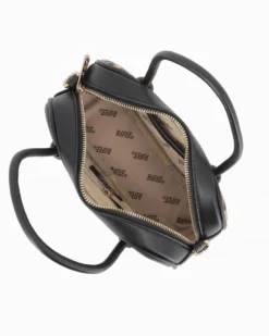 RIFLE - Minibag nera con parte frontale leopardata, tracolla removibile