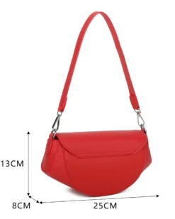 RIFLE - Minibag rossa con patta e tracolla removibile