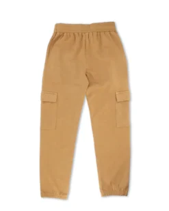 RIFLE - PANTALONE FELPA CON TASCONI MARRONE DA RAGAZZO