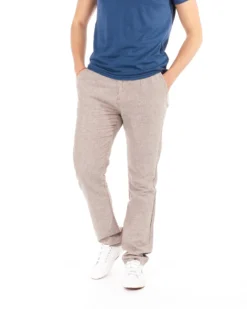 RIFLE - PANTALONE LACCIO TASCA AMERICA IN MISTO LINO