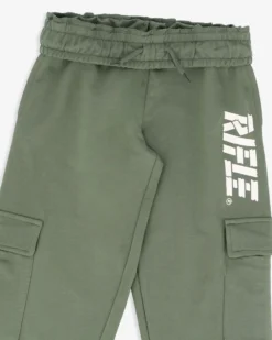 RIFLE - PANTALONE TUTA VERDE CON TASCONI 8-16 ANNI