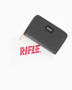 RIFLE - Portafoglio nero con tasca portamonete