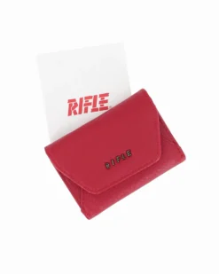 RIFLE - Portafoglio rosso da donna con logo