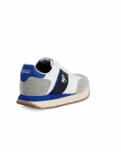 RIFLE - Scarpa bianca da uomo con lacci e logo laterale