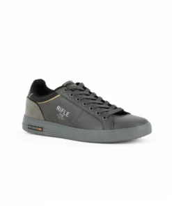 RIFLE - Scarpa grigia con lacci e inserto scamosciato
