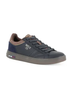 RIFLE - Scarpa sneakers blu da uomo con lacci