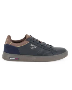 RIFLE - Scarpa sneakers blu da uomo con lacci