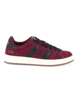RIFLE - Scarpa sneakers bordeaux da uomo con lacci