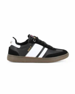 RIFLE - Scarpa sneakers nera e bianca da uomo con lacci