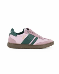 RIFLE - Scarpa sneakers rosa e verde da donna con lacci