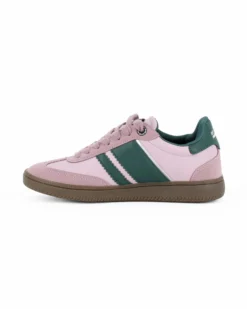 RIFLE - Scarpa sneakers rosa e verde da donna con lacci
