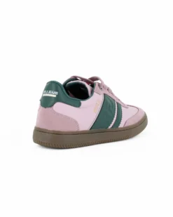 RIFLE - Scarpa sneakers rosa e verde da donna con lacci