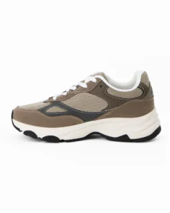 RIFLE - Sneakers beige da uomo con lacci